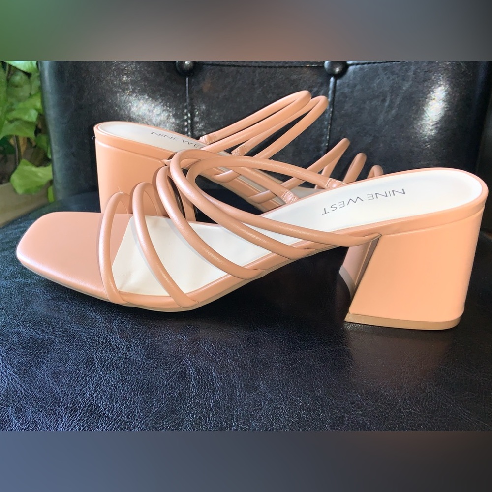 Nine West Nude Wedge Heeled Sandals NWOT